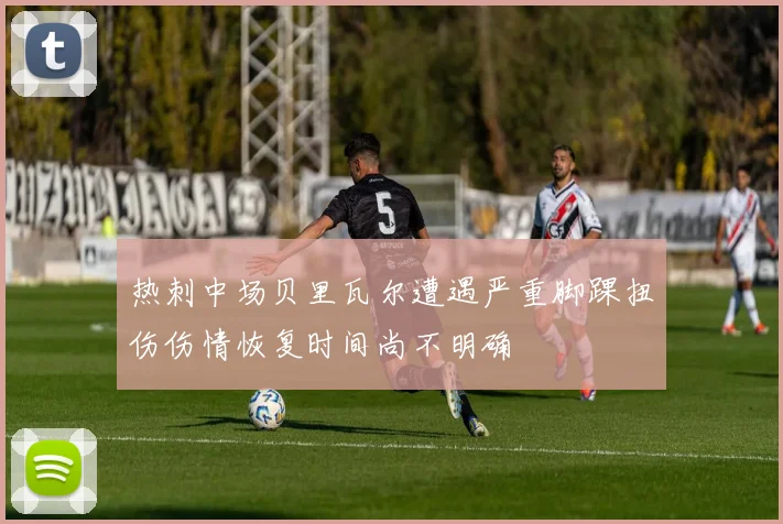 热刺中场贝里瓦尔遭遇严重脚踝扭伤伤情恢复时间尚不明确